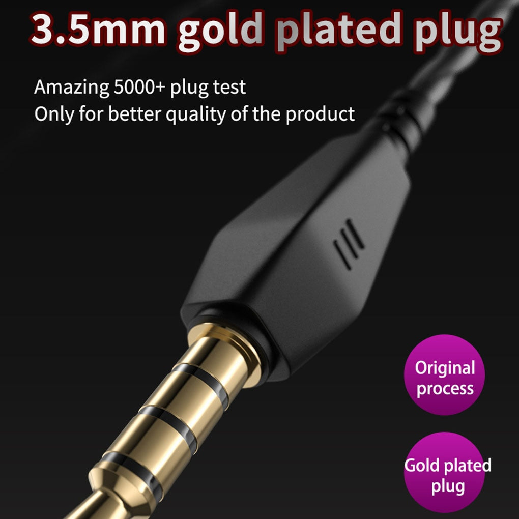 In-Ear Sports Headphones with Micro Bass Control