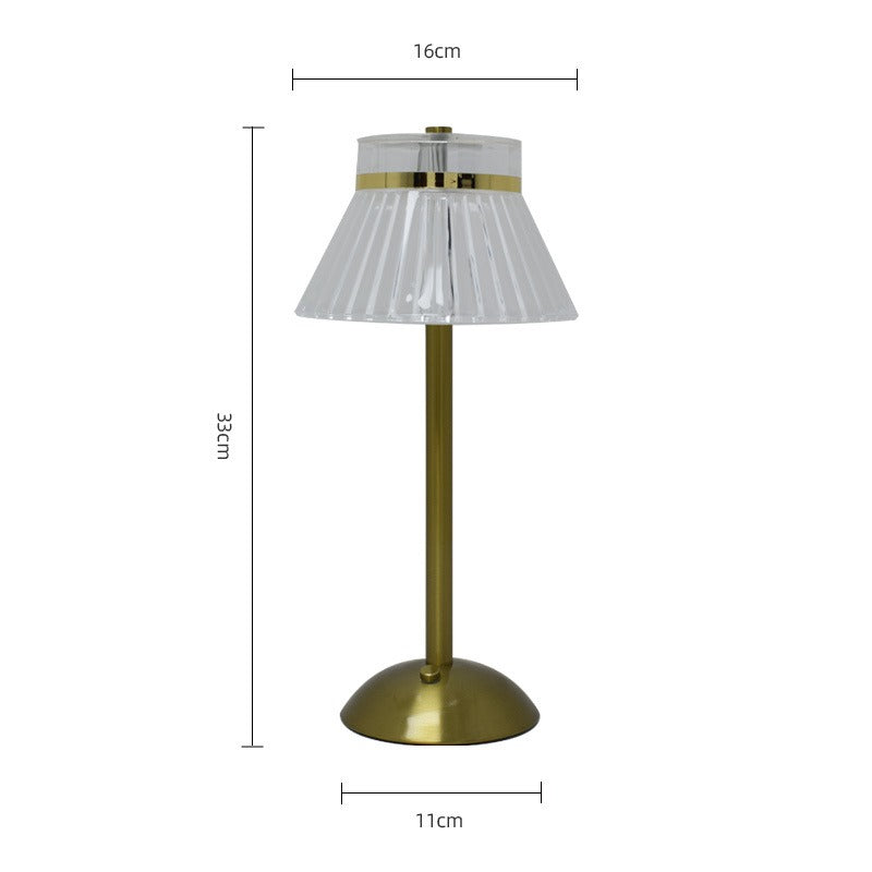 Retro USB Bedside Table Lamp Touch Ambient Light