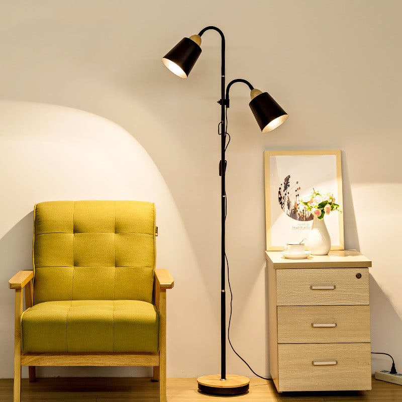 Lampadaire double tête Salon Chambre Chevet