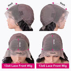 100 % cheveux humains malaisiens 13x6 Perruques indétectables lisses en cheveux humains de 30 pouces avec dentelle frontale 13x4 pour femmes, pré-épilées