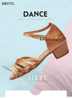 Girls Dance Shoes For Women Ladies Ballroom Latin Children/Kids Tango Salsa Latin Dancing Shoes Low Heel Salsa Training Shoes