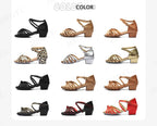 Girls Dance Shoes For Women Ladies Ballroom Latin Children/Kids Tango Salsa Latin Dancing Shoes Low Heel Salsa Training Shoes