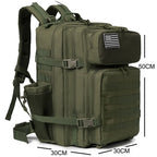 45L Tactical Backpack Survival Bag Hunting MOLLE Backpack GYM For Men EDC Outdoor Hiking Rucksack With Bottle Holder Erobaa
