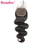 Beaufox Bundles Body Wave avec fermeture Bundles brésiliens 3 ou 4 avec fermeture Bundles de cheveux naturels humains avec fermeture