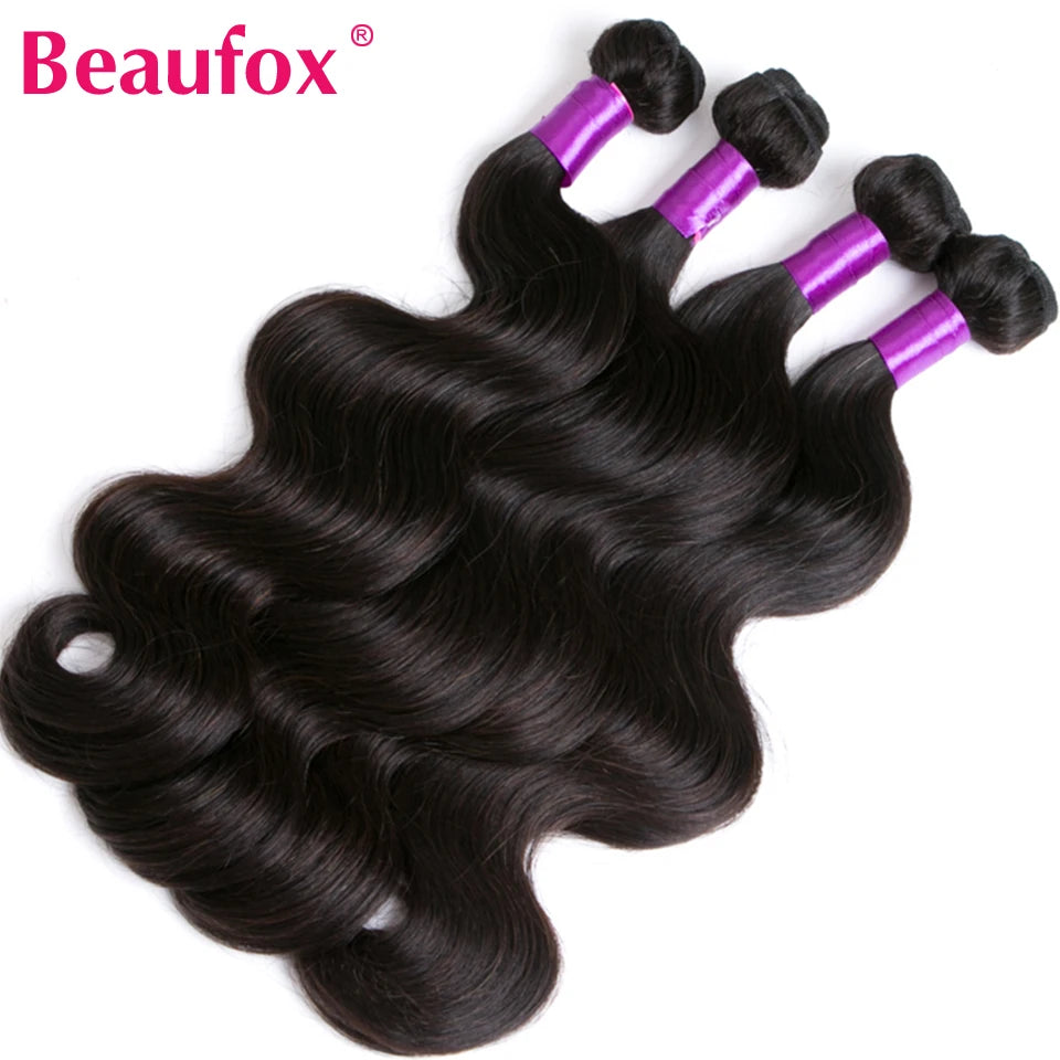 Natural Human Hair Bundles With Closure