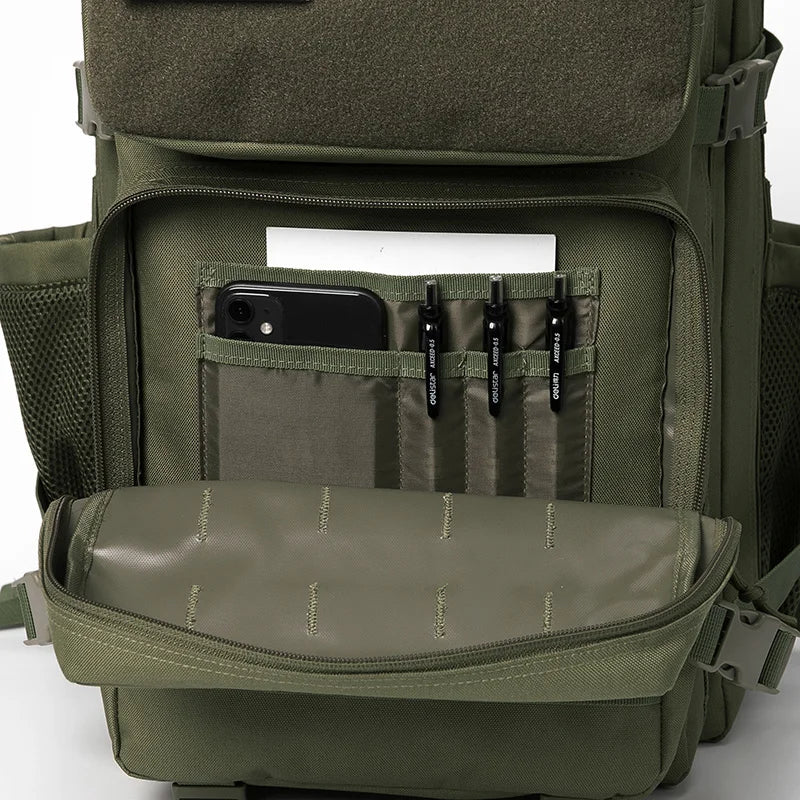 45L Tactical Backpack Survival Bag Hunting MOLLE Backpack GYM For Men EDC Outdoor Hiking Rucksack With Bottle Holder Erobaa