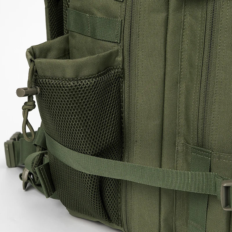 45L Tactical Backpack Survival Bag Hunting MOLLE Backpack GYM For Men EDC Outdoor Hiking Rucksack With Bottle Holder Erobaa