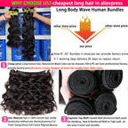 Beaufox Body Wave Bundles Brazilian Hair Weave Bundles 1/3/4 PCS Human Hair Bundles Natural /Jet Black 8-30"Remy Hair Extensions Erobaa