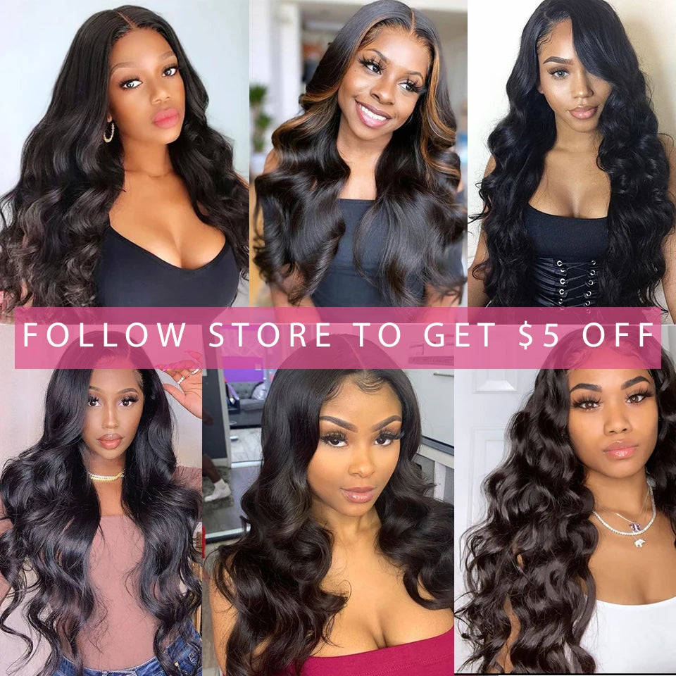 Beaufox Bundles Body Wave avec fermeture Bundles brésiliens 3 ou 4 avec fermeture Bundles de cheveux naturels humains avec fermeture