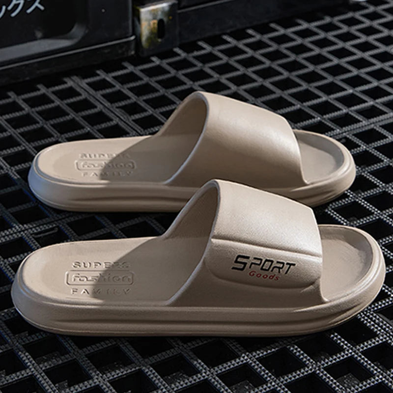 Big Size Summer Slippers Men Women Soft Bottom Indoor Home Slides Sandals