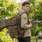 45L Tactical Travel Backpack Molle Large Capacity Multi Pocket Storage Bag Durable Wear Resistant Camping Hiking Trekking Bushcraft Daypack Heavy Duty Rucksack For Men Women Business Trips Mountain Climbing Daily Commute Lugg Erobaa
