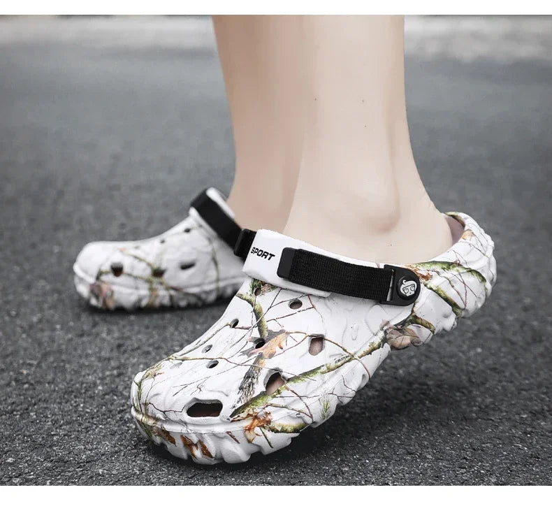 Men Garden Platform Sandals Man Summer Sandals Male Sneakers Outdoor Flip Flops Home Clogs