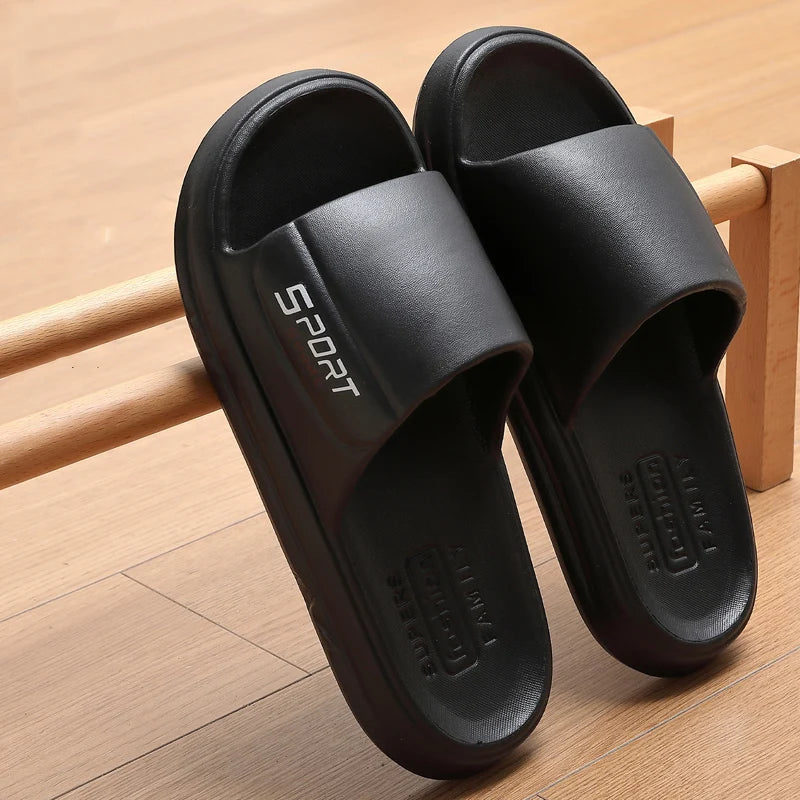 Big Size Summer Slippers Men Women Soft Bottom Indoor Home Slides Sandals