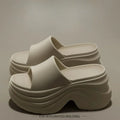 Women Thick Sole Non Slip Beach Slides Sandals Lady Summer Soft Sole Wedge Heel Slipper