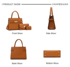 3 Sets Or 1 Big Bag Women's Handbag Large Capacity Bags Luxury Shoulder Crossbody Bags Small Coin Purse Quality Leather Sac Hot Erobaa
