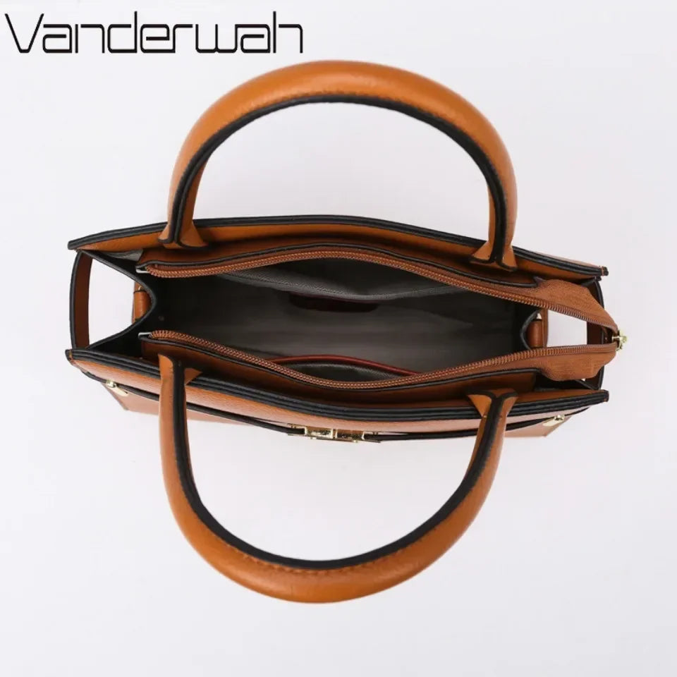 3 Sets Or 1 Big Bag Women's Handbag Large Capacity Bags Luxury Shoulder Crossbody Bags Small Coin Purse Quality Leather Sac Hot Erobaa