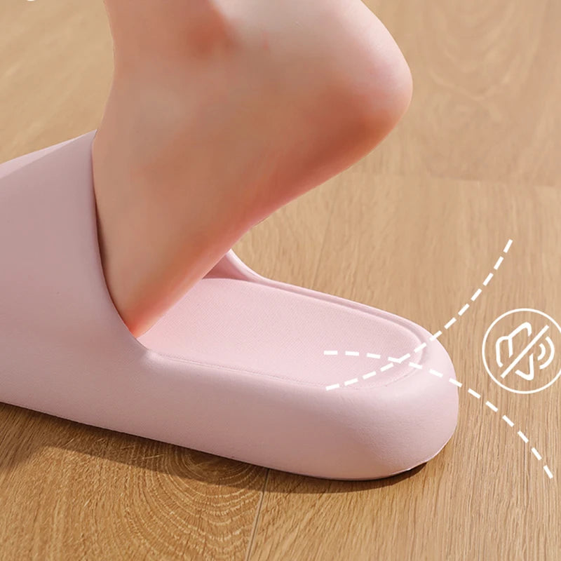 Slides Summer Flat Beach Sandals Woman Thick Platform Cloud Slippers