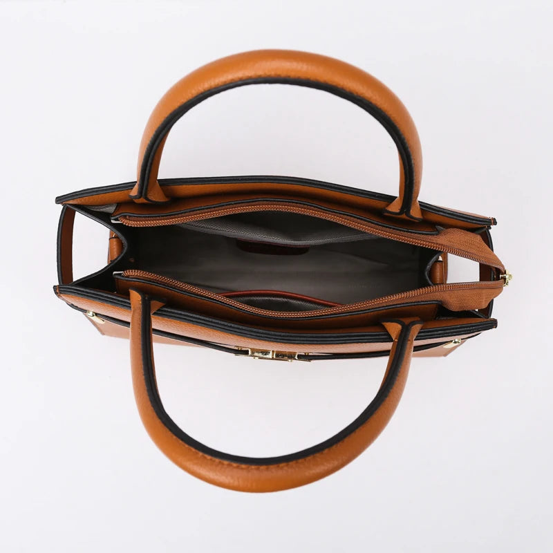 3 Sets Or 1 Big Bag Women's Handbag Large Capacity Bags Luxury Shoulder Crossbody Bags Small Coin Purse Quality Leather Sac Hot Erobaa