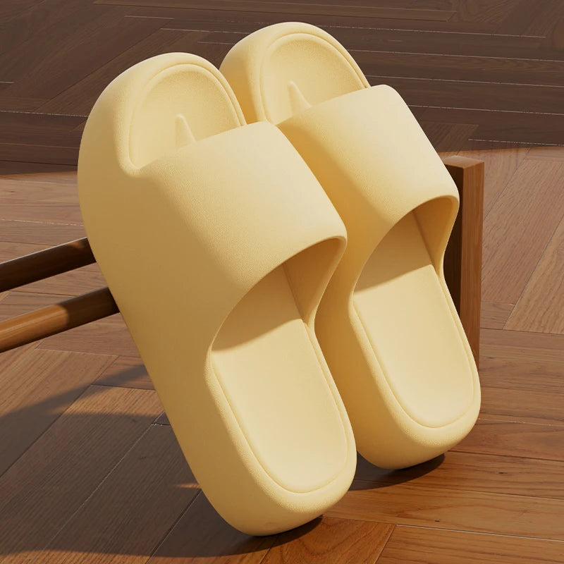 Slides Summer Flat Beach Sandals Woman Thick Platform Cloud Slippers