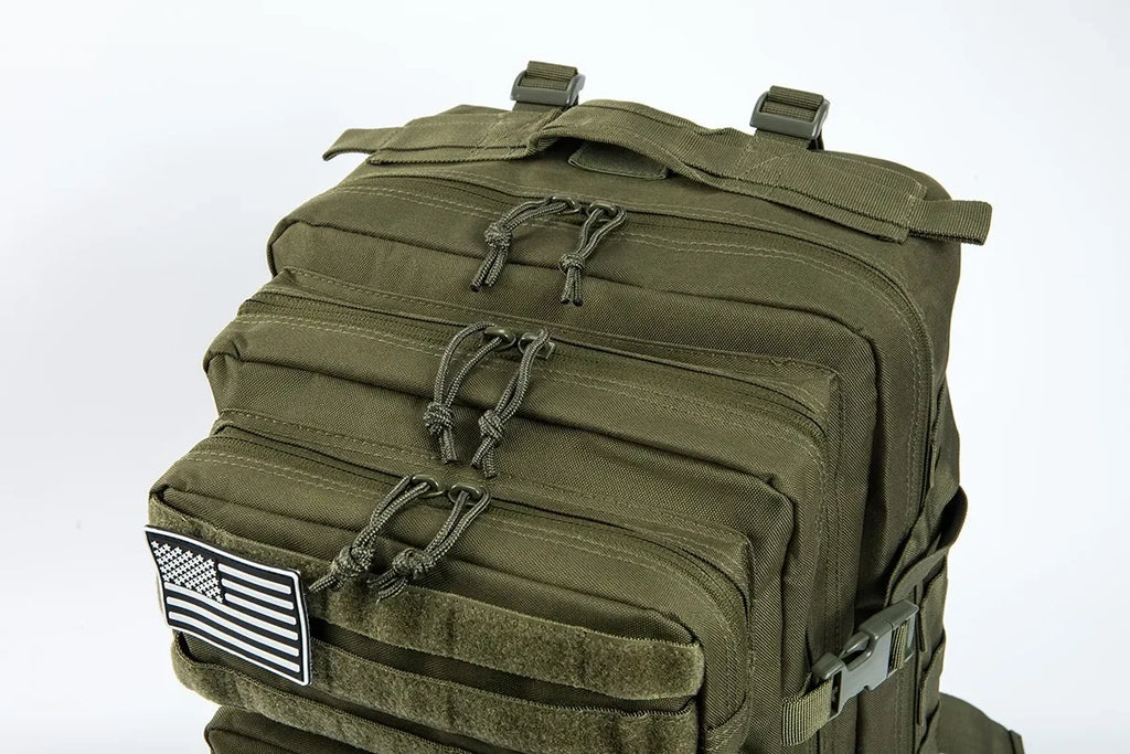 45L Tactical Travel Backpack Molle Large Capacity Multi Pocket Storage Bag Durable Wear Resistant Camping Hiking Trekking Bushcraft Daypack Heavy Duty Rucksack For Men Women Business Trips Mountain Climbing Daily Commute Lugg Erobaa