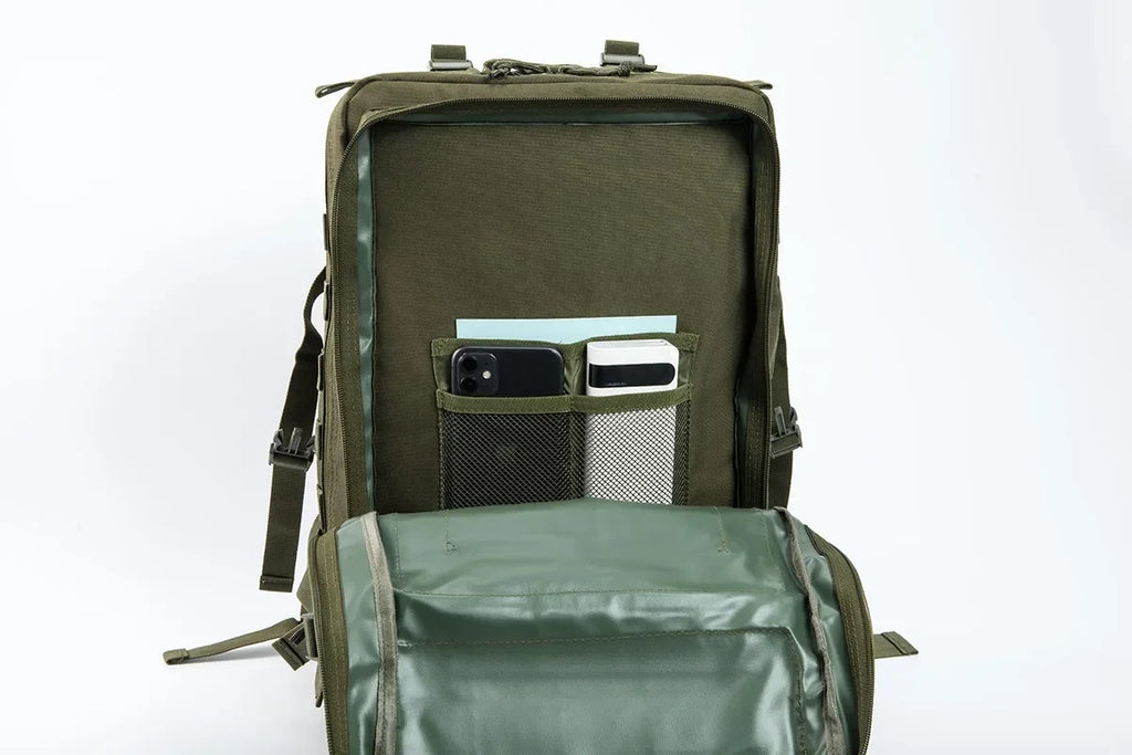 45L Tactical Travel Backpack Molle Large Capacity Multi Pocket Storage Bag Durable Wear Resistant Camping Hiking Trekking Bushcraft Daypack Heavy Duty Rucksack For Men Women Business Trips Mountain Climbing Daily Commute Lugg Erobaa