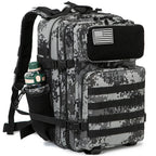 45L Tactical Backpack Survival Bag Hunting MOLLE Backpack GYM For Men EDC Outdoor Hiking Rucksack With Bottle Holder Erobaa