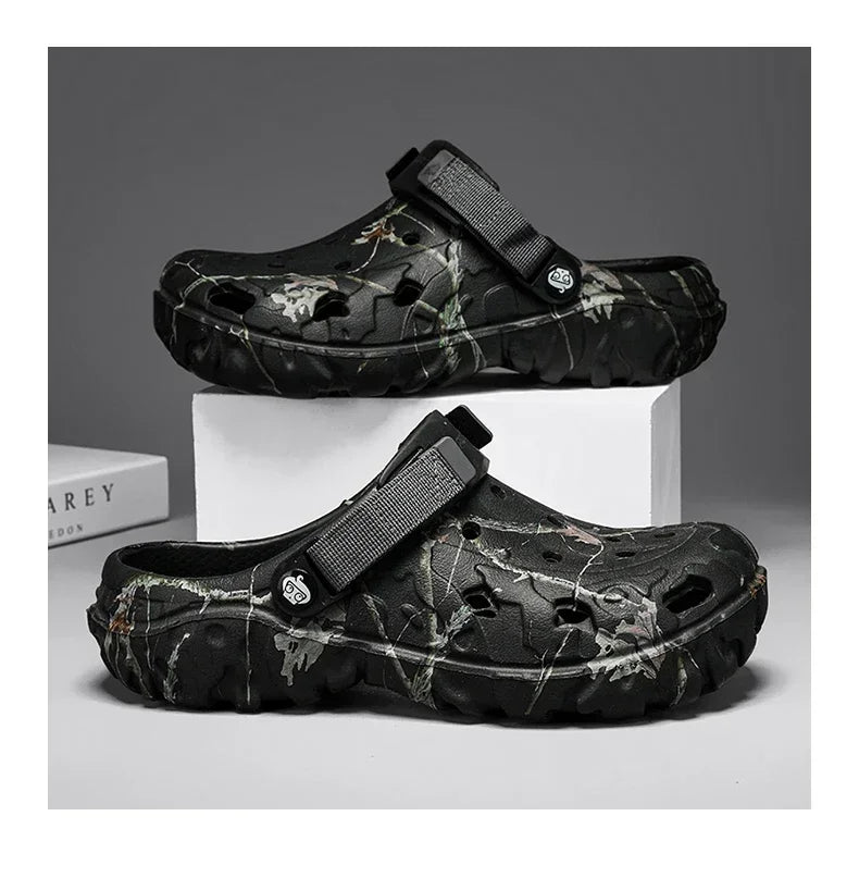 Men Garden Platform Sandals Man Summer Sandals Male Sneakers Outdoor Flip Flops Home Clogs