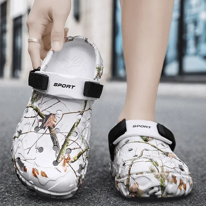 Men Garden Platform Sandals Man Summer Sandals Male Sneakers Outdoor Flip Flops Home Clogs