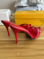Designer Luxury Sexy Thin High Heel Summer Women Slippers Fashion Peep Toe Dress Slides Ladies Stripper Party Sandals