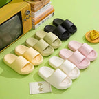 Slides Summer Flat Beach Sandals Woman Thick Platform Cloud Slippers