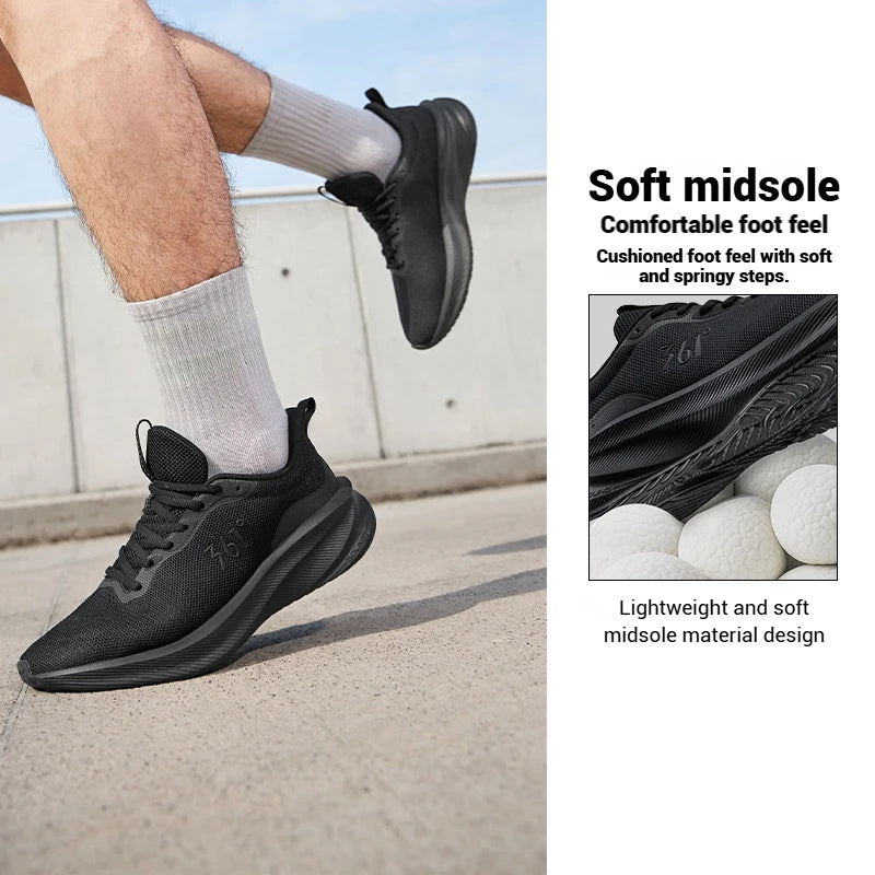 Shoes Lightweight Wear Resistant Shock Absorb Breathable Soft Soled Male Sneakers