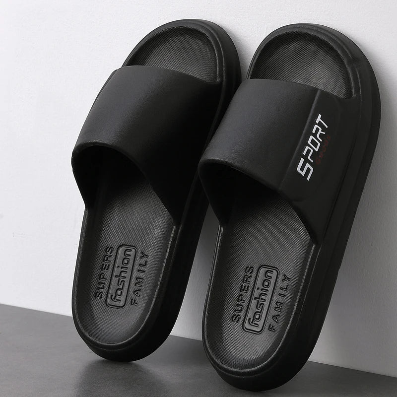 Big Size Summer Slippers Men Women Soft Bottom Indoor Home Slides Sandals