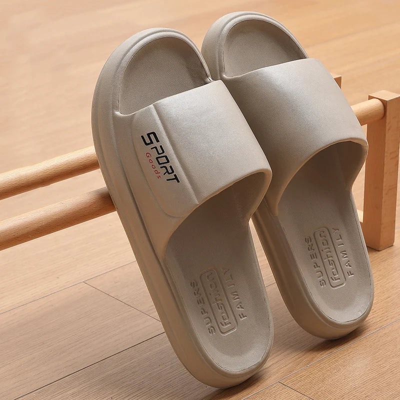 Big Size Summer Slippers Men Women Soft Bottom Indoor Home Slides Sandals