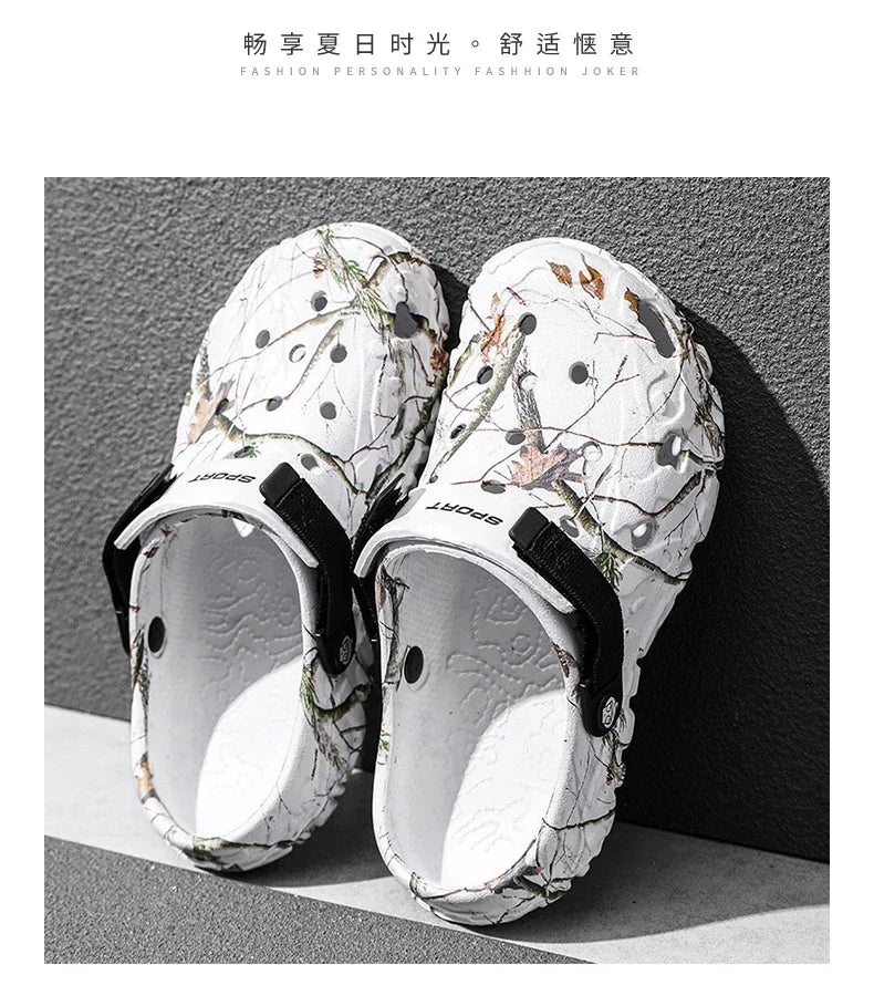 Men Garden Platform Sandals Man Summer Sandals Male Sneakers Outdoor Flip Flops Home Clogs