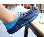 Men's and Women's Summer Sandals Clogs Casual Round Toe Slip on Outdoor Geometric Pattern Anti-slip Beach Hole Shoes Plus 46 47