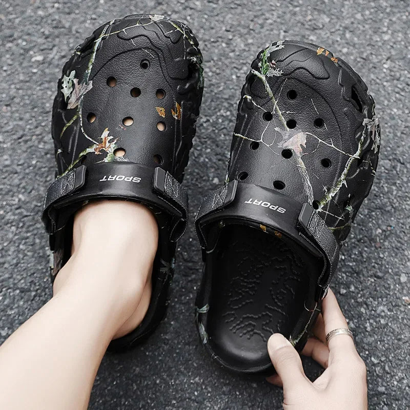 Men Garden Platform Sandals Man Summer Sandals Male Sneakers Outdoor Flip Flops Home Clogs