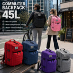 45L Tactical Travel Backpack Molle Large Capacity Multi Pocket Storage Bag Durable Wear Resistant Camping Hiking Trekking Bushcraft Daypack Heavy Duty Rucksack For Men Women Business Trips Mountain Climbing Daily Commute Lugg Erobaa