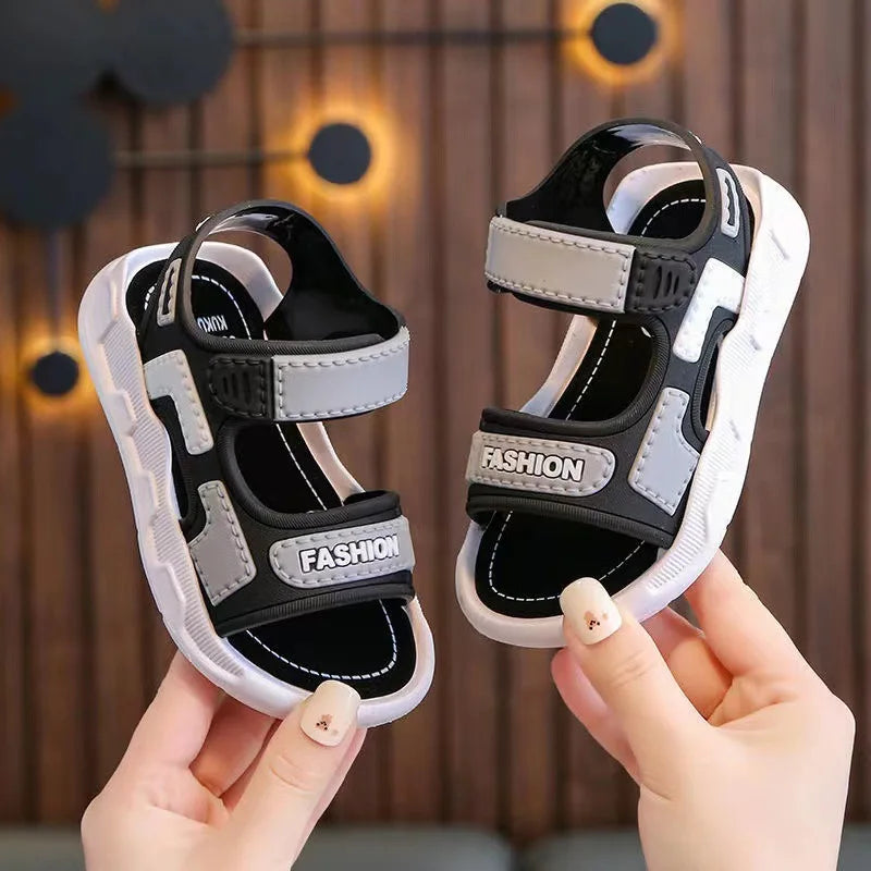 Summer Baby Sandals Solid Color Baby Boy Sandals Soft Sole Anti-slip Boys Girls Sandals Toddler Baby Shoes Beach 2-12 Years