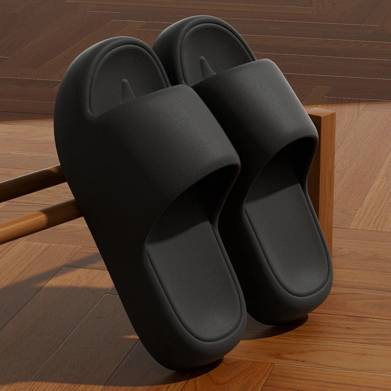 Slides Summer Flat Beach Sandals Woman Thick Platform Cloud Slippers