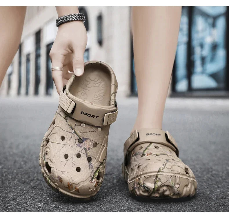 Men Garden Platform Sandals Man Summer Sandals Male Sneakers Outdoor Flip Flops Home Clogs