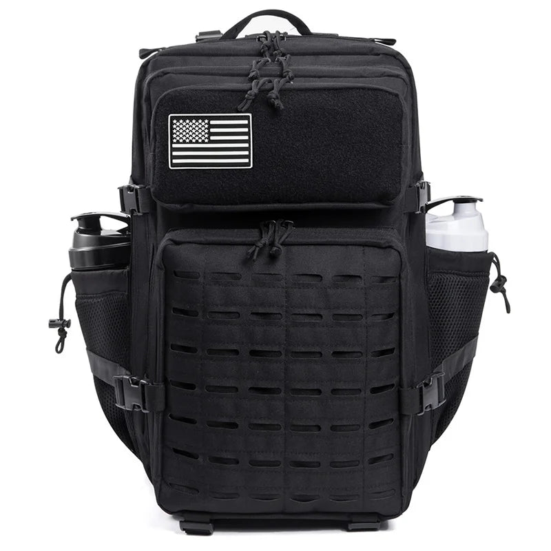 45L Tactical Backpack Survival Bag Hunting MOLLE Backpack GYM For Men EDC Outdoor Hiking Rucksack With Bottle Holder Erobaa