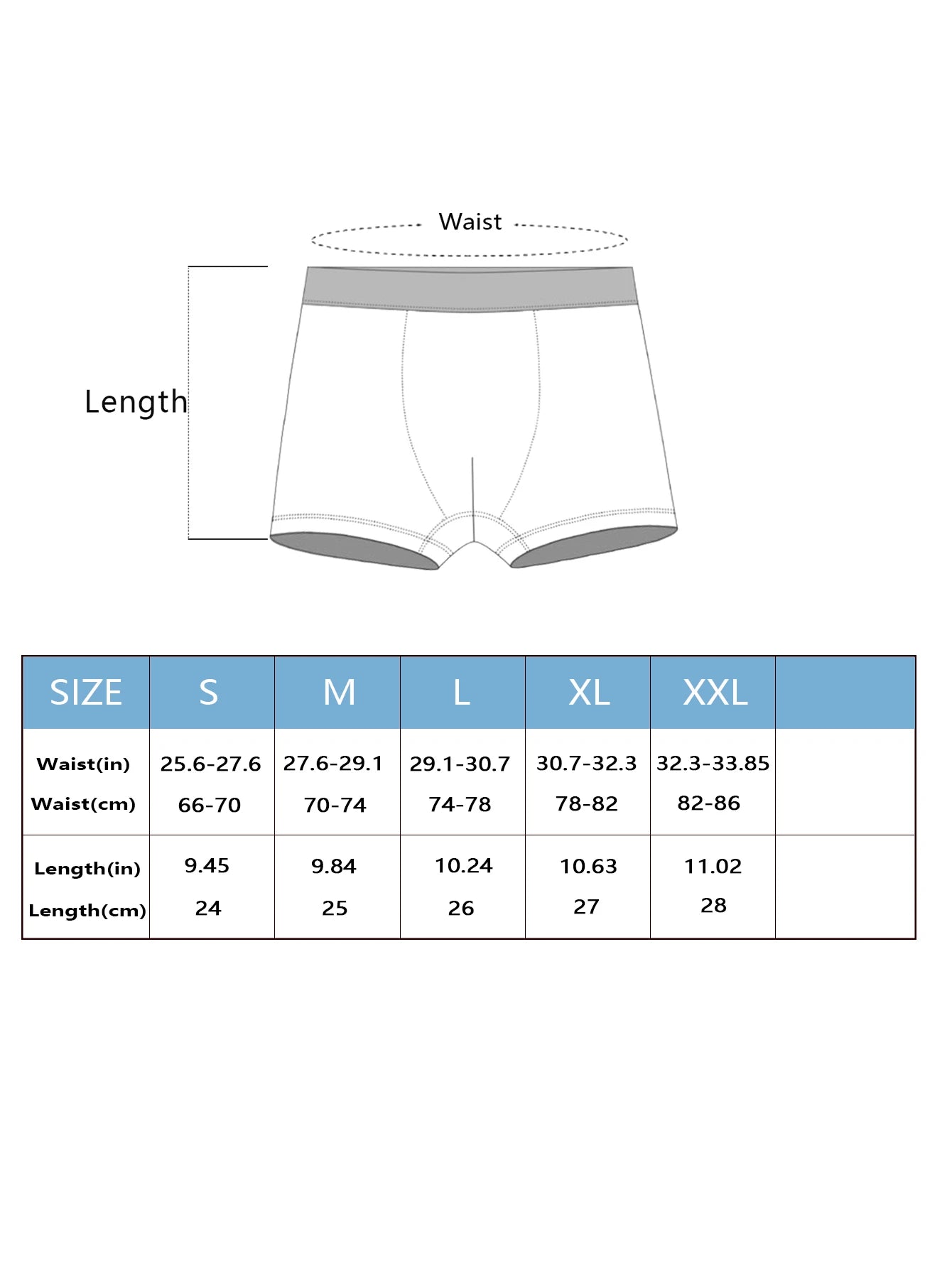 Men's underpants 3 pairs of personalized fashion solid color boxer shorts comfortable, soft and non-marking boys' boxer shorts