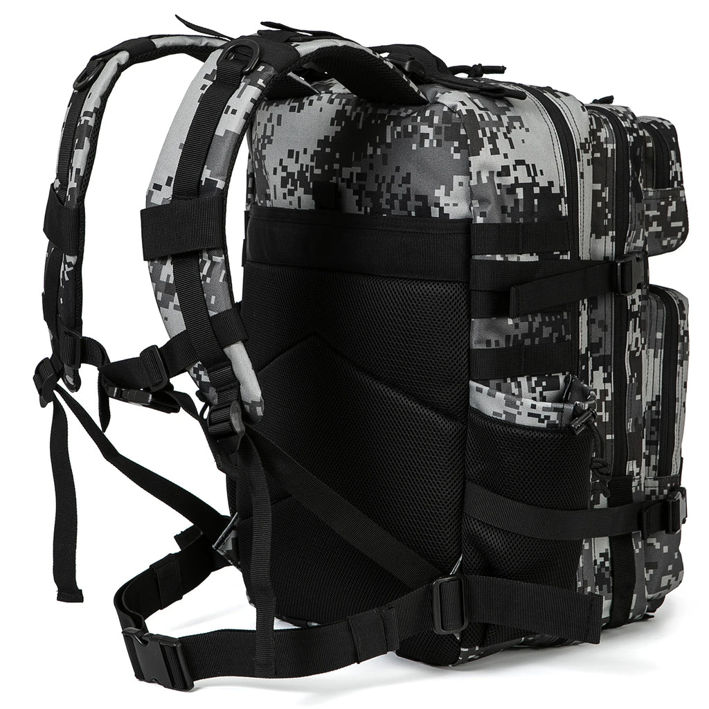 45L Tactical Backpack Survival Bag Hunting MOLLE Backpack GYM For Men EDC Outdoor Hiking Rucksack With Bottle Holder Erobaa
