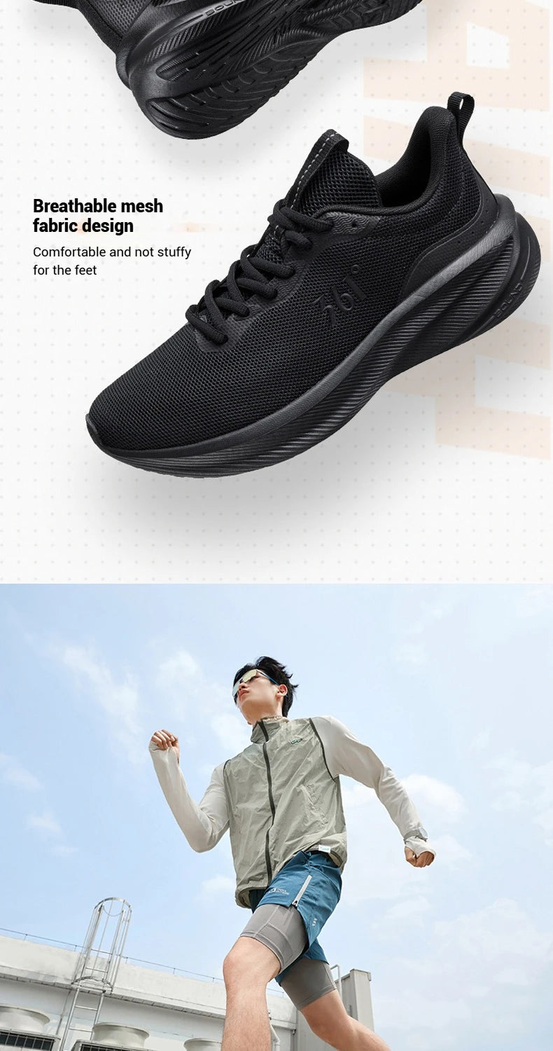 Shoes Lightweight Wear Resistant Shock Absorb Breathable Soft Soled Male Sneakers