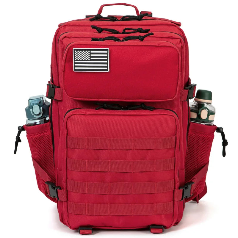 45L Tactical Backpack Survival Bag Hunting MOLLE Backpack GYM For Men EDC Outdoor Hiking Rucksack With Bottle Holder Erobaa
