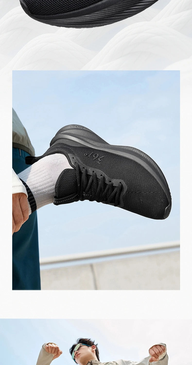 Shoes Lightweight Wear Resistant Shock Absorb Breathable Soft Soled Male Sneakers
