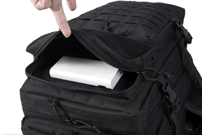 45L Tactical Backpack Survival Bag Hunting MOLLE Backpack GYM For Men EDC Outdoor Hiking Rucksack With Bottle Holder Erobaa