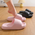 Slides Summer Flat Beach Sandals Woman Thick Platform Cloud Slippers