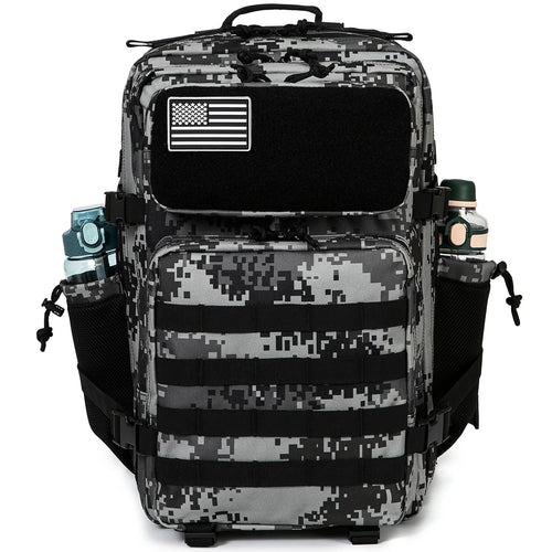 45L Tactical Backpack Survival Bag Hunting MOLLE Backpack GYM For Men EDC Outdoor Hiking Rucksack With Bottle Holder Erobaa