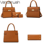 3 Sets Or 1 Big Bag Women's Handbag Large Capacity Bags Luxury Shoulder Crossbody Bags Small Coin Purse Quality Leather Sac Hot Erobaa